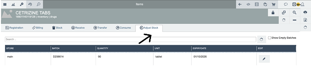 Inventory stock adjustment Inventory stock adjustment