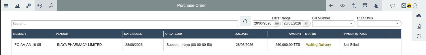 Po wait delivery app