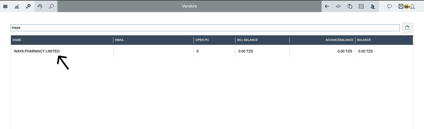 Procurement purchase order saved