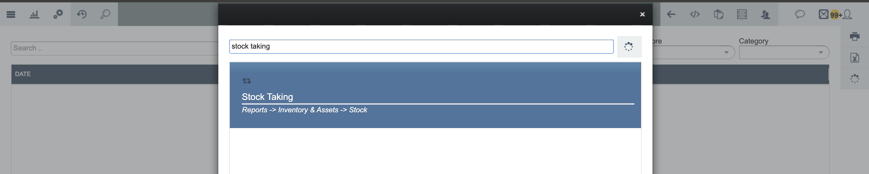 Stock taking path 2